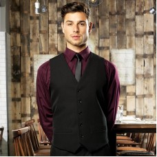 Premier Men's 5 Button Lined Polyester Waistcoat