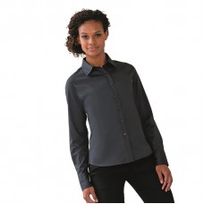 Russell Collection Women's Long Sleeve Classic Twill Shirt