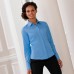 Russell Collection Women's Easycare Fitted Long Sleeve Poplin Shirt