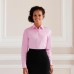Russell Collection Ladies Easycare Long Sleeved Poplin Fabric Shirt