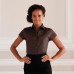 Russell Collection Ladies Easycare Short Sleeved Stretch Fitted Shirt