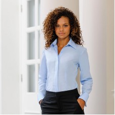 Russell Collection Women's Tencil Fabric Corporate Long Sleeve Shirt