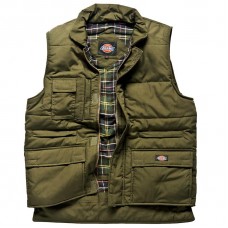Dickies Men's Check Lined Professional Combat Bodywarmer