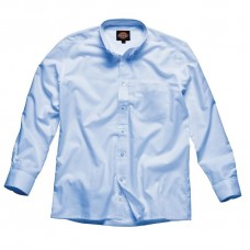 Dickies Men's Button Down Collar Long Sleeve Oxford Shirt