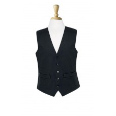 Brook Taverner Men's Formal Wear Black Herringbone Waistcoat