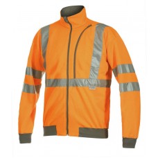 Projob Men's 6103 Full Zip High Visibility Sweatshirt