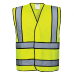Portwest Black Contrast High Visibility Safety Vest