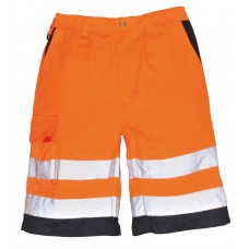 Portwest High Visibility Poly-cotton Work Shorts