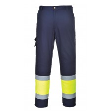 Portwest Kingsmill Fabric High Visibility Two Tone Combat Trouser