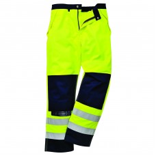 Portwest Bizflame Multi Flame/chemical Resistant Hi Vis Trousers