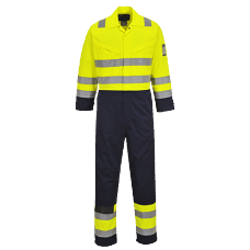 Portwest Modaflame Anti Static Flame Resistant Hi Vis Coverall