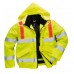 Portwest High Visibility Bomber Jacket With Reflexite Red Braces