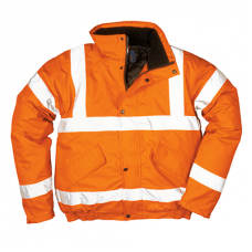 Portwest 300d Abrasion Resistant Rail Industry Hi-vis Bomber Jacket