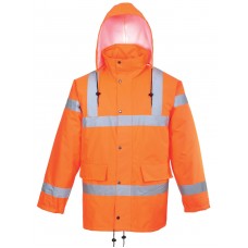 Portwest Abrasion Resistant Rail Industry Hi-vis Breathable Jacket