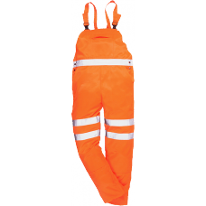 Portwest High Visibility Rail Industry Contrast Bib And Brace