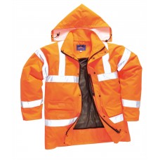 Portwest 300d Abrasion Rail Industry Hi-vis Breathable Jacket