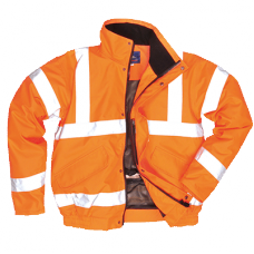 Portwest 300d Abrasion Rail Industry Hi-vis Breathable Bomber Jacket