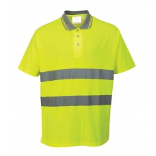 Portwest Cotton Comfort Breathable High Visibility Polo Shirt