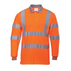 Portwest High Visibility Long Sleeved Polo Shirt