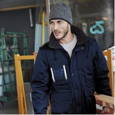 Kariban Men's Detachable Sleeve Padded Workwear Parka