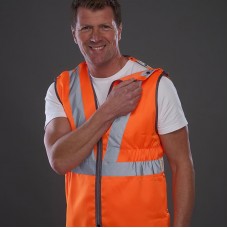 Yoko Men's High Vis Premier Railway Pull-apart Waistcoat - Hvw118