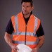Yoko Men's High Vis Reversible Fleece Work Bodywarmer - Hv008f