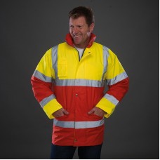 Yoko Men's High Vis Contrast Work Jacket - Hvp303