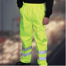 Yoko Men's Hi Vis Waterproof And Windproof Overtrousers - Hvs461