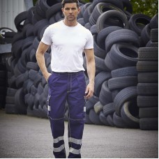 Yoko Men's High Vis Knee Pad Cargo Trousers - Hv018t/3m