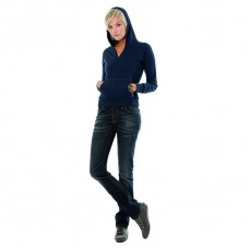 B&c Collection Women's Cat V-neck Hooded Sweatshirt