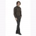 B&c Collection Men's Black Tie Long Sleeve Shirt