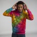 Colortone Adult's Rainbow Tie-dye Hooded Sweatshirt Colortone Adult's Rainbow Tie-dye Hooded Sweatshirt