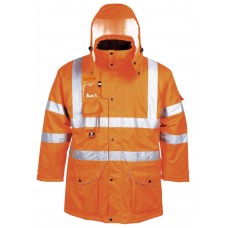 Portwest Abrasion Resistant Rail Industry Hi-vis 7-in-1 Jacket