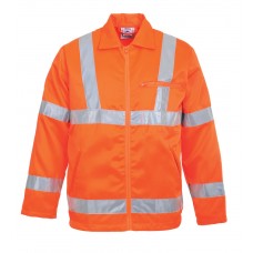 Portwest High Visibility Rail Industry Poly-cotton Jacket