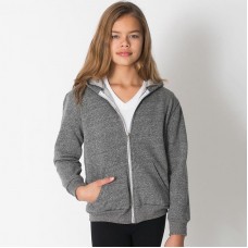 American Apparel Youth's Salt And Pepper Full Zip Hoodie (mt297)