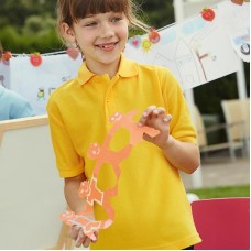 Fruit Of The Loom Children's 60 Degree Wash Pique Polo Shirt
