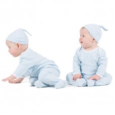 Larkwood Baby Contrast Long Sleeve Sleepsuit