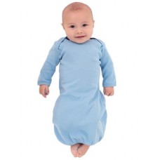 American Apparel Infant/babies Baby Rib Long Sleeve Gown