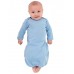 American Apparel Infant/babies Baby Rib Long Sleeve Gown