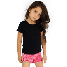 American Apparel Toddler's Baby Rib Cap Sleeve T-shirt