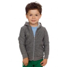 American Apparel Children's Salt And Pepper Zip Hooded Sweatshirt