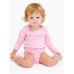 American Apparel Infant's Interlock Long Sleeve One-piece