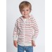 American Apparel Children's Striped Fleece Zipped Hooded Sweatshirt
