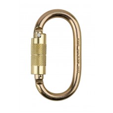 Portwest Height Steel Self Lock D Karabiner With 1/4 Turn Lock