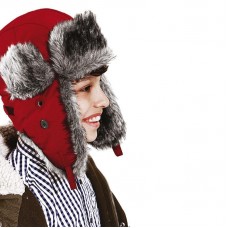 Beechfield Children's Faux Fur Junior Trapper Hat
