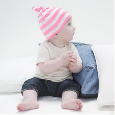 Babybugz Baby Stripy Knotted Hat