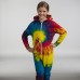Colourtone Children's Tie Die Rainbow Print Onesie Colourtone Children's Tie Die Rainbow Print Onesie