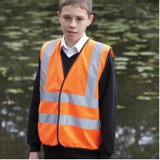 Yoko Children's High Vis 2 Band And Brace Waistcoat - Hvw100ch