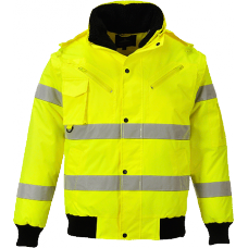 Portwest 300d Adult's High Visibility 3 In 1 Bomber Jacket