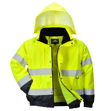 Portwest 300d Adult's High Visibility 2 In 1 Jacket